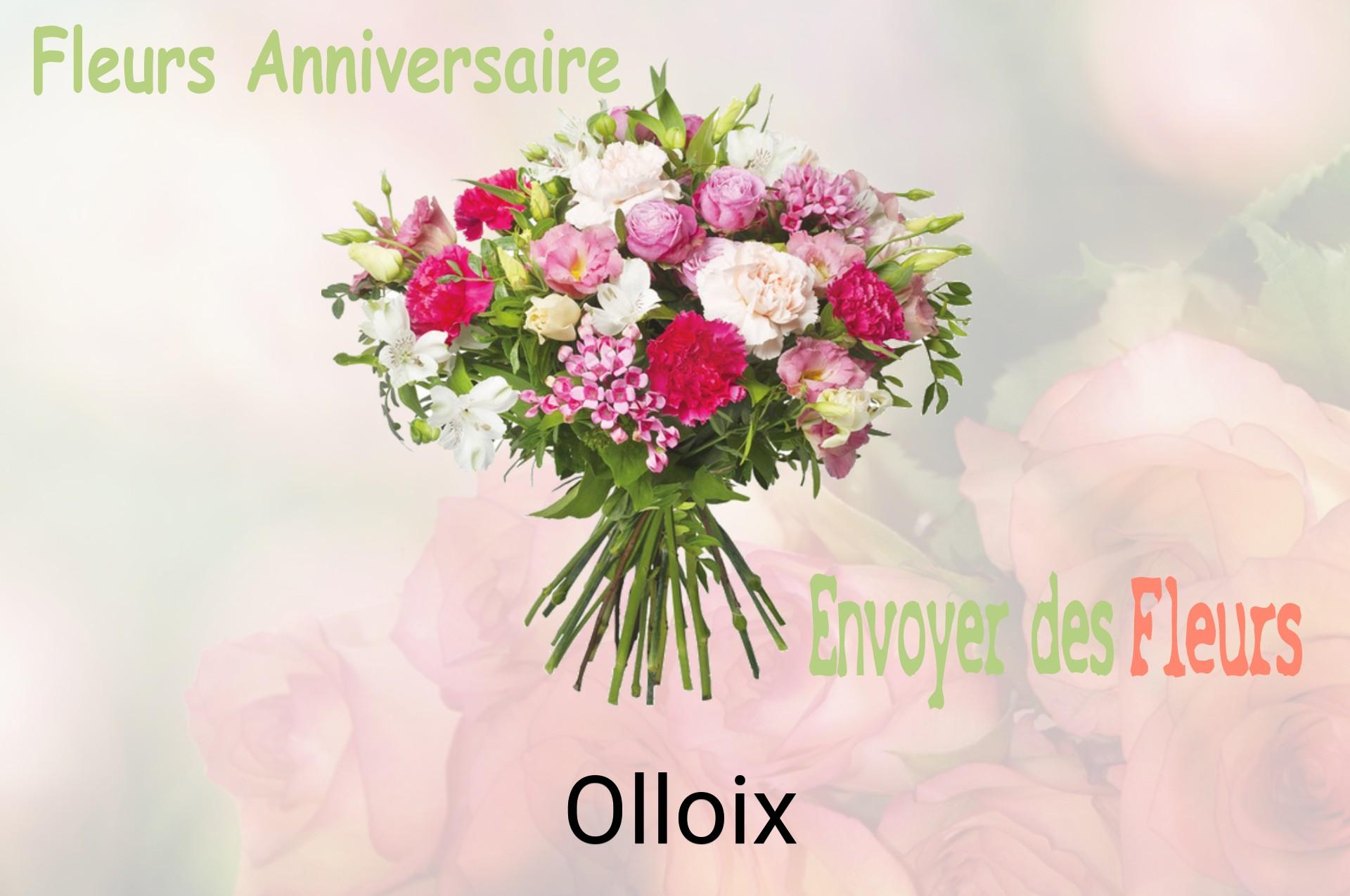 Bouquet de fleurs d’anniversaire livré à Olloix
